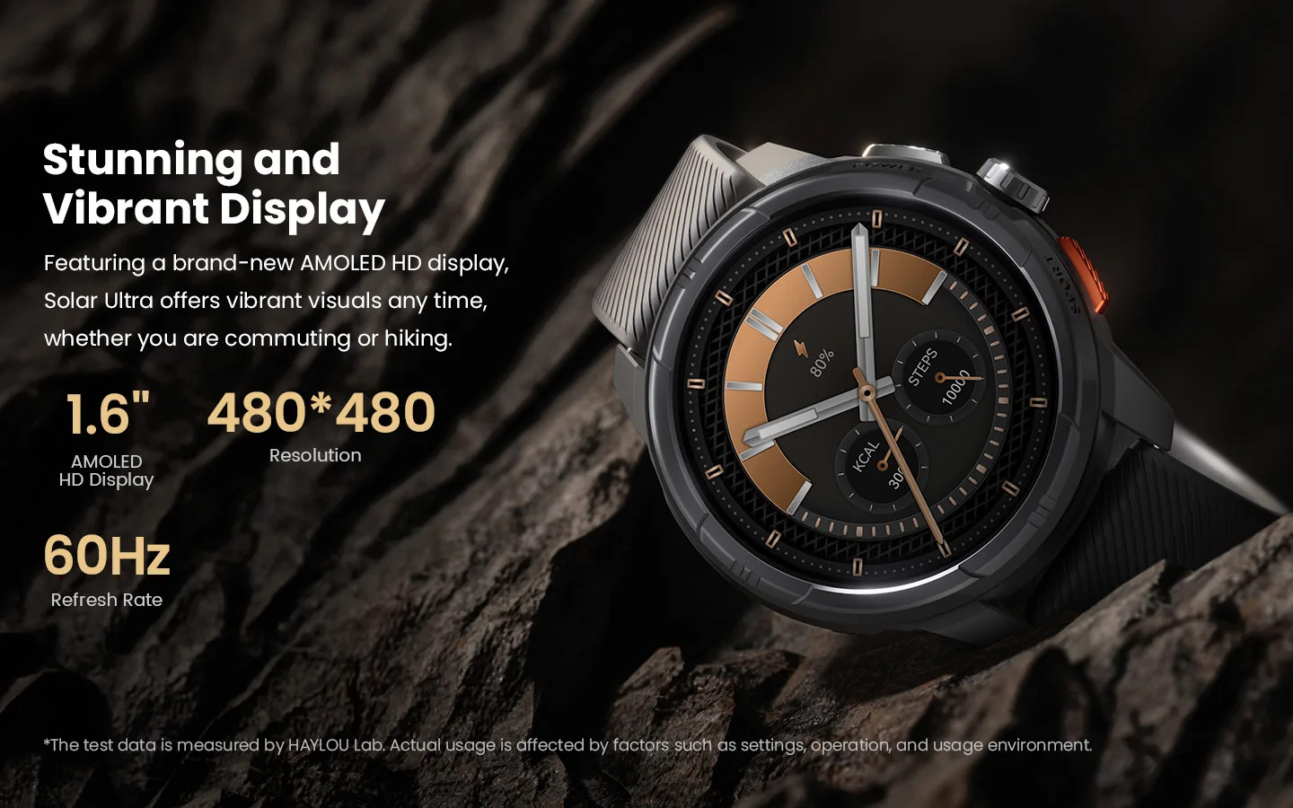 HAYLOU smartwatch 1.6 amoled 5atm waterproof bluetooth call sports watch
