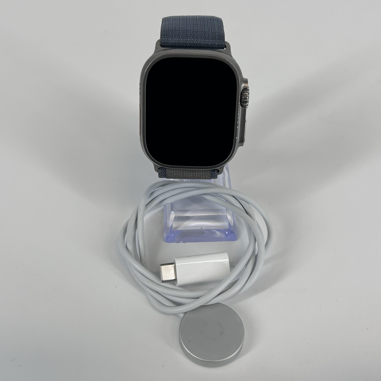 Apple Watch (Ultra) 49mm Titanium (LTE) w/Blue Alpine Loop – Very Good Condition