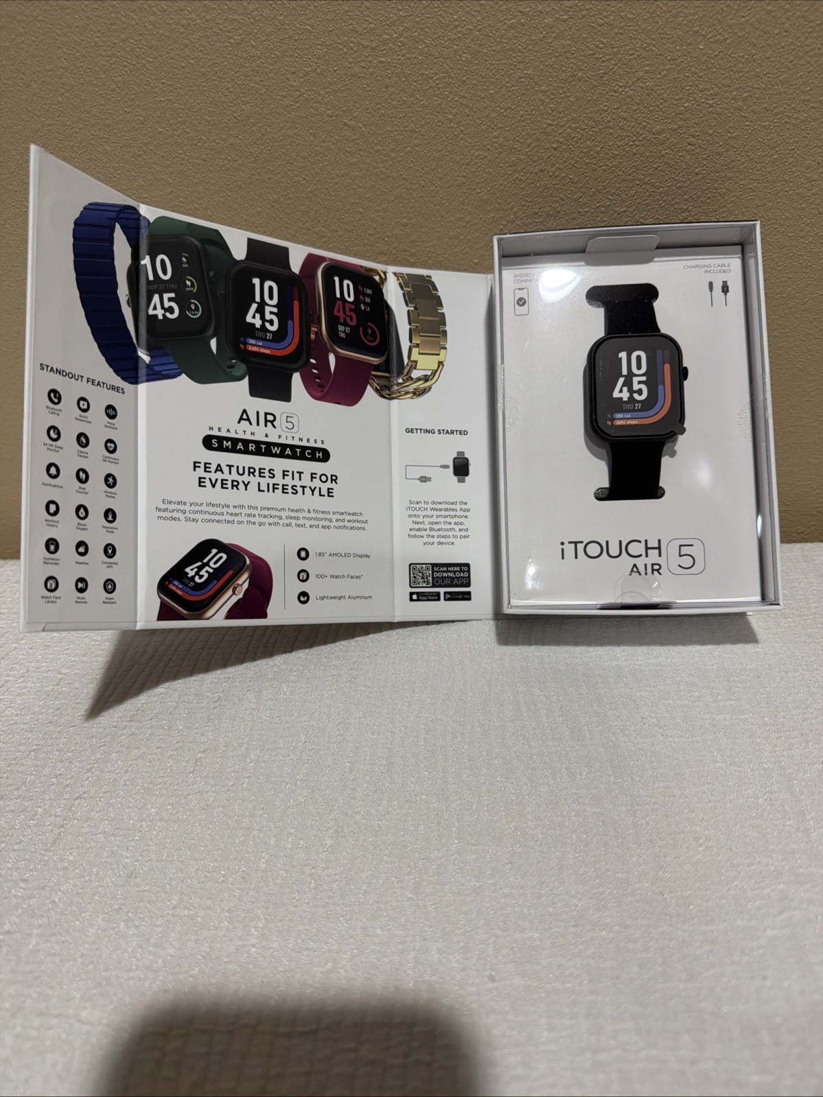 iTOUCH AIR 5 Smartwatch – Silicone Strap Unisex Adult