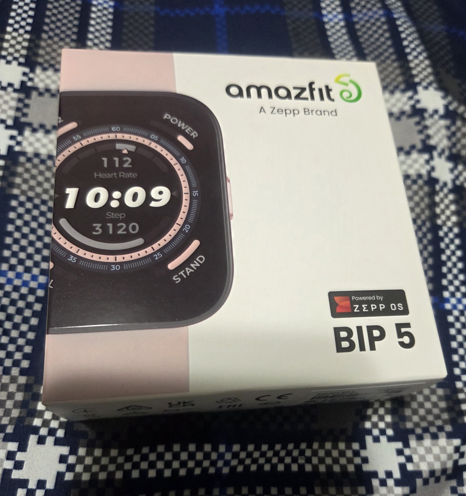 Amazfit Bip 5 Smartwatch & Fitness Tracker Bluetooth Calling – Pink