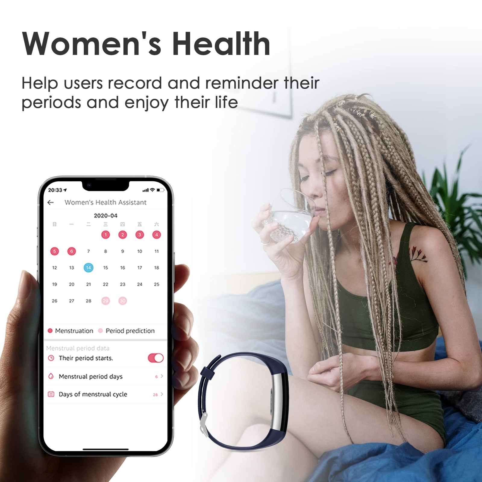 Fitness Tracker for Men and Women,Fitness Watch Waterproof with Activity Tracker