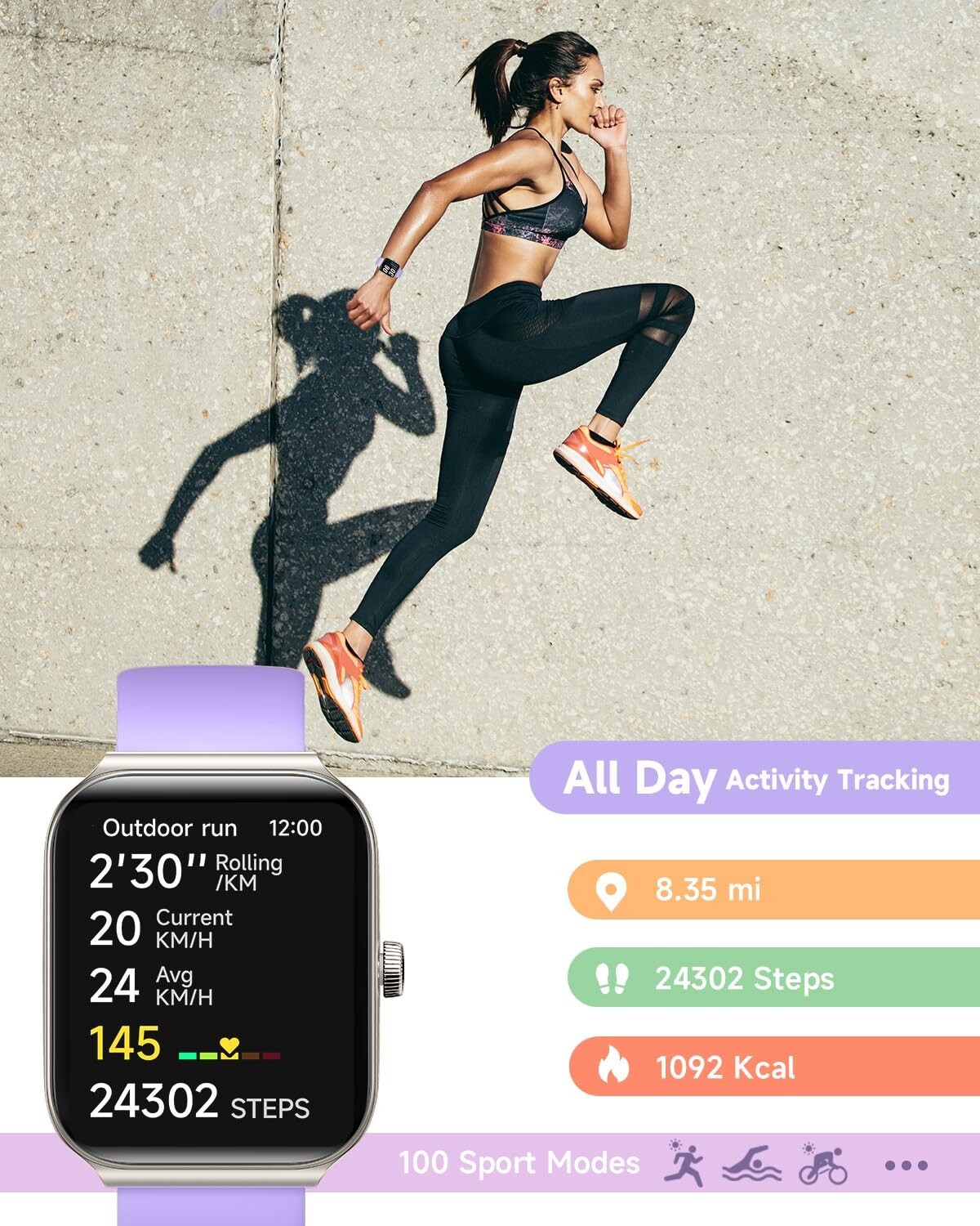 2025 Smart Watch For Men/Women, Waterproof Smartwatch Bluetooth iPhone Samsung