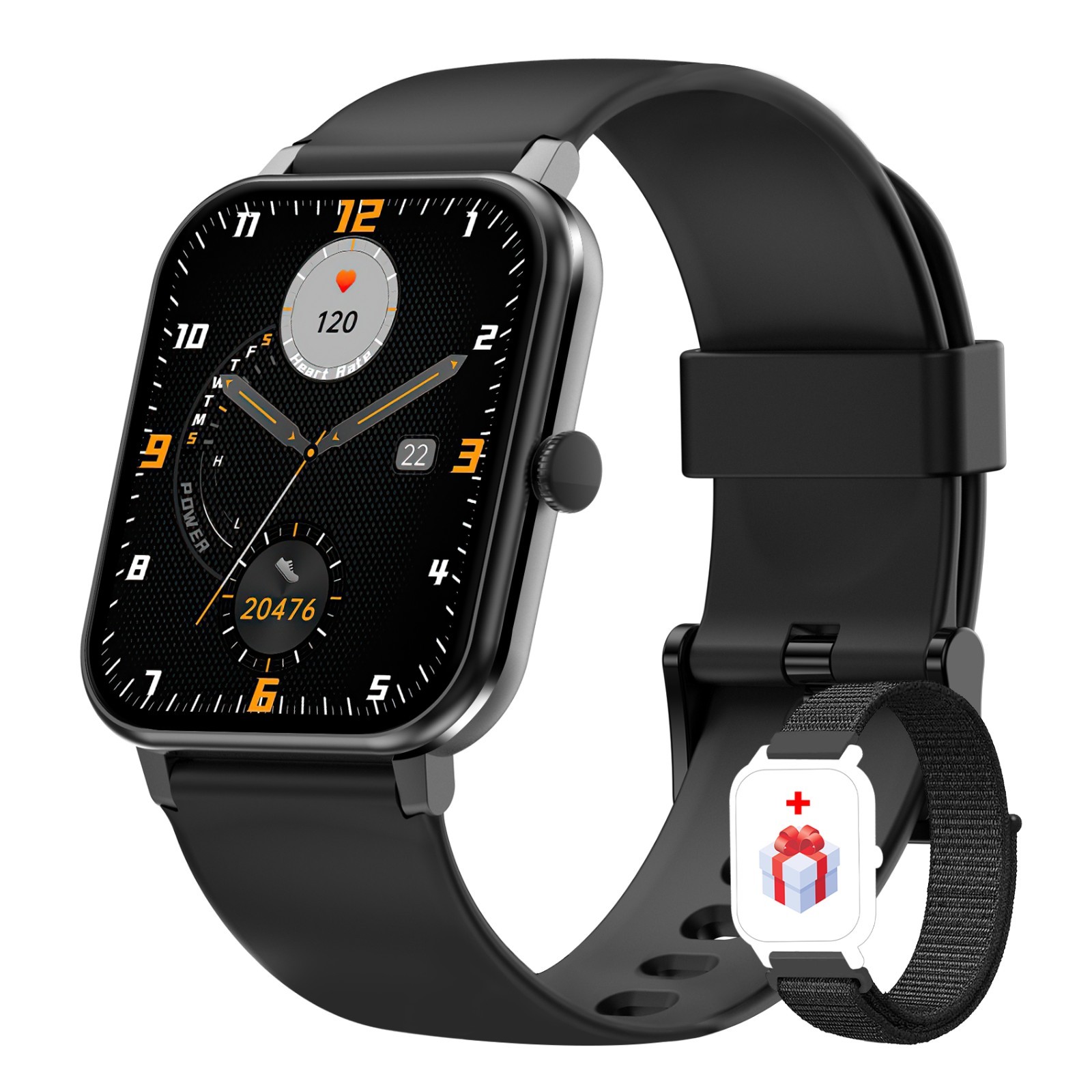Bluetooth Smart watch Men/Women Bluetooth Compatible with iPhone Samsung Android