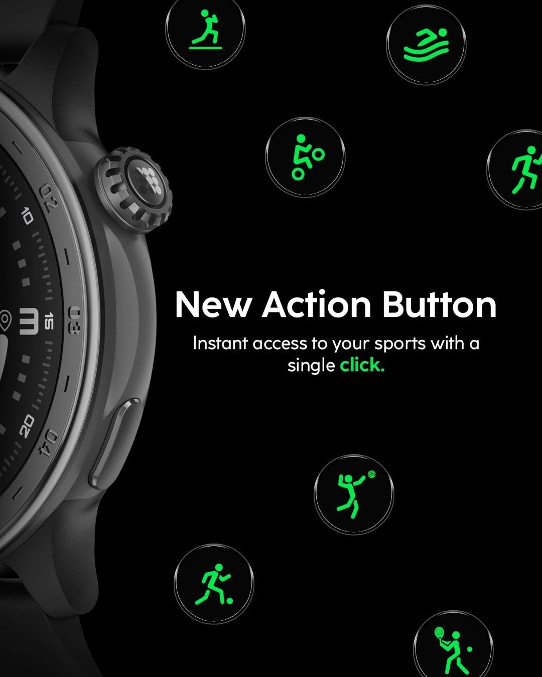 Cubitt Aura 2 Smartwatch 1.43″ AMOLED 3ATM Water Resistant 8-Day Battery Wolf