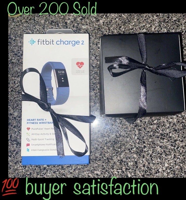 Fitbit Charge 2 Tracker NEW Shwroom Mdl In Gift Box 2 Bands Of Choice & Cord
