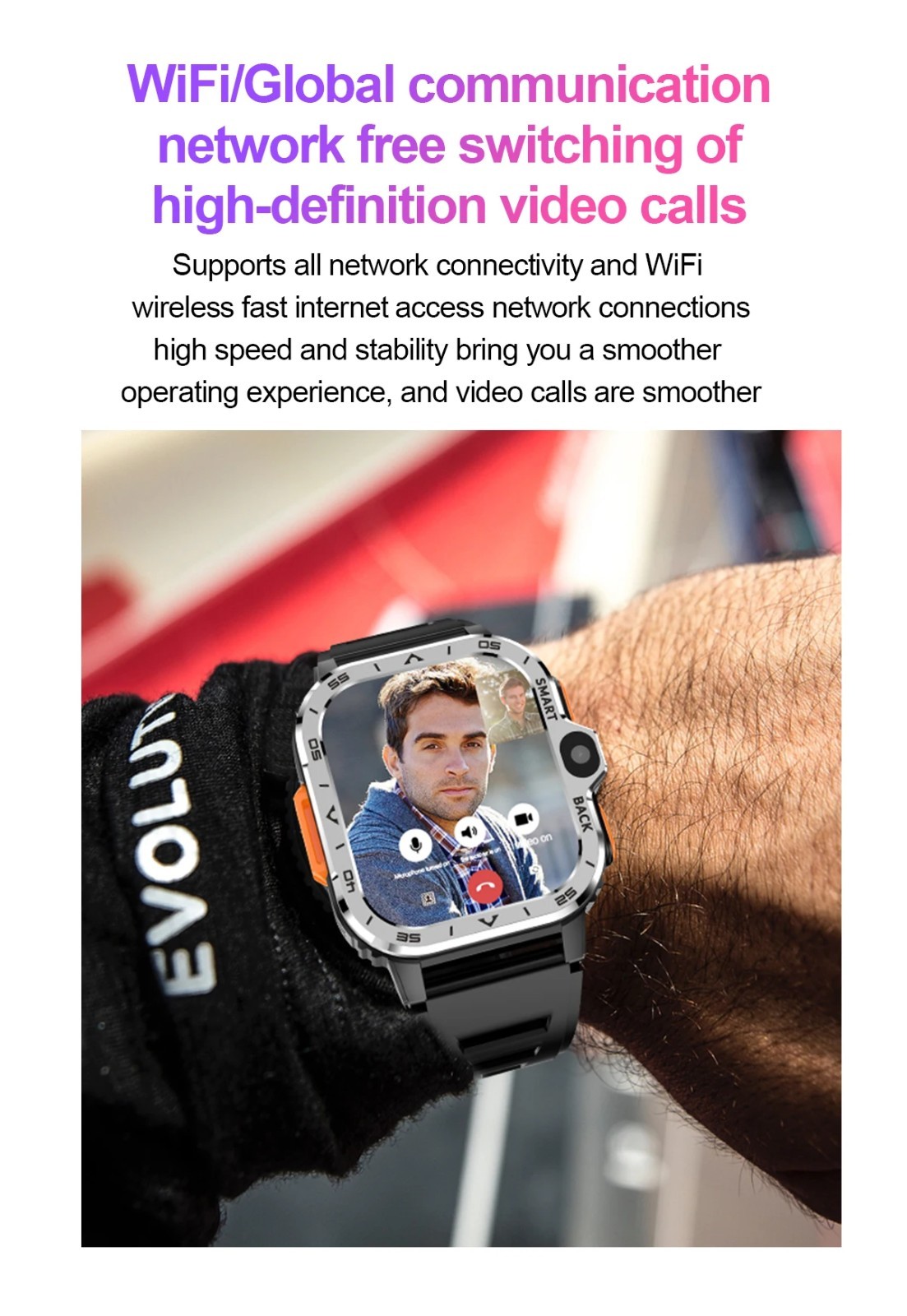 Valdus PGD Android Smartwatch 4G GPS Dual Camera 16/64GB ROM SIM NFC WiFi Watch