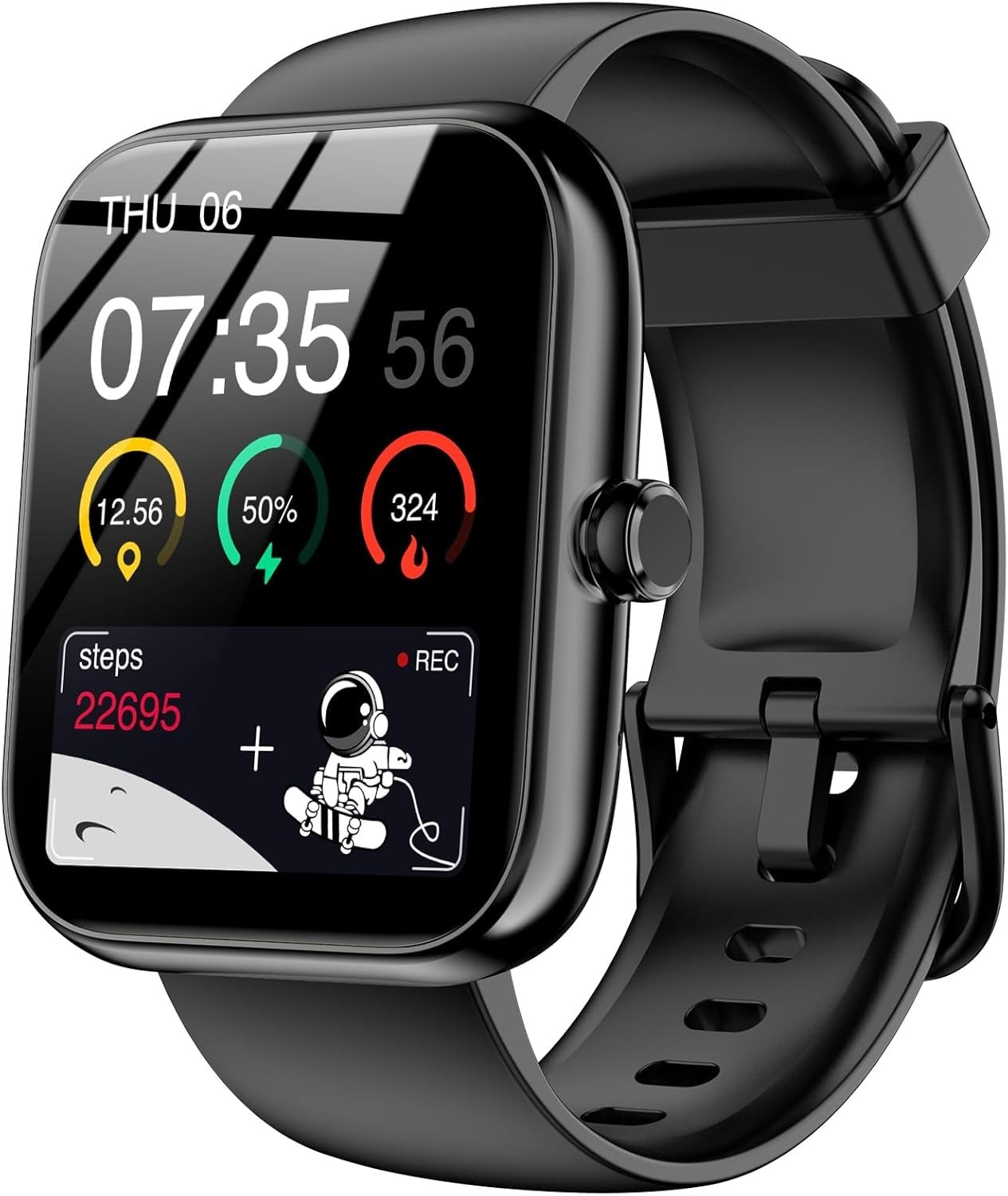 Smart Watch Alexa Built-in Bluetooth Calls 1.83″ HD Fitness Tracker Men Women