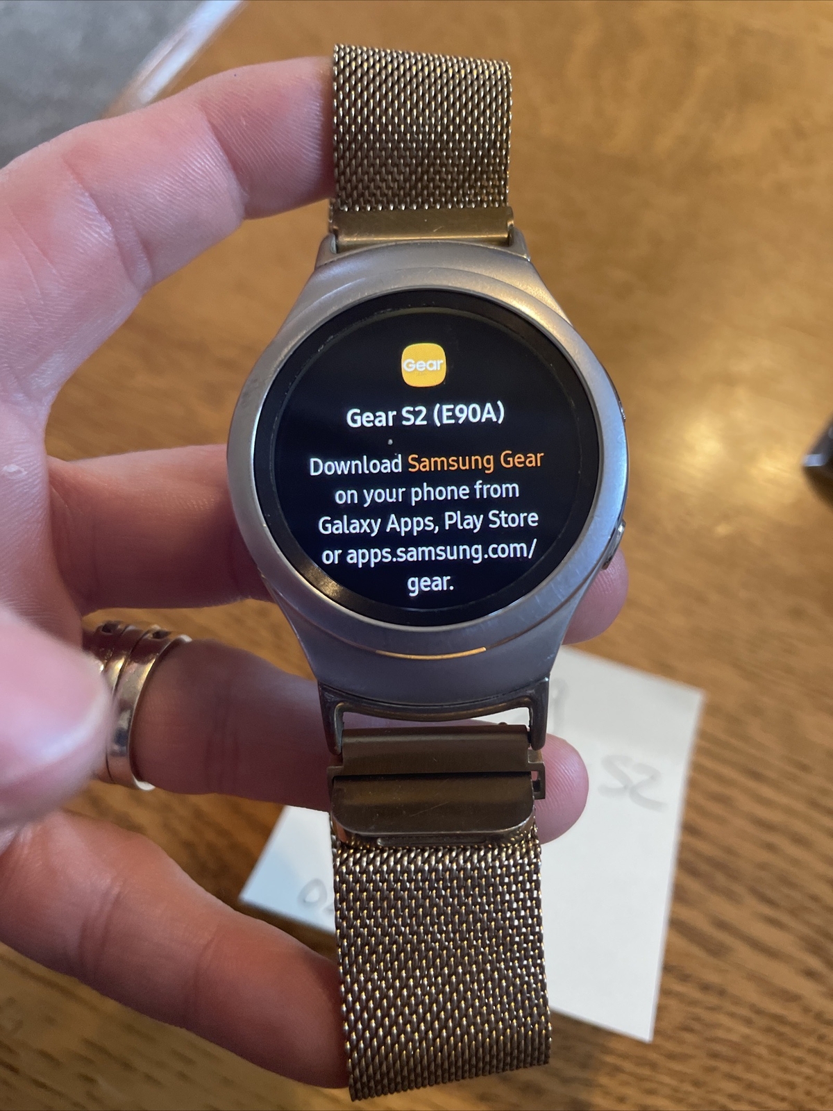 Samsung Galaxy Gear S2 44mm Stainless Steel White Case D