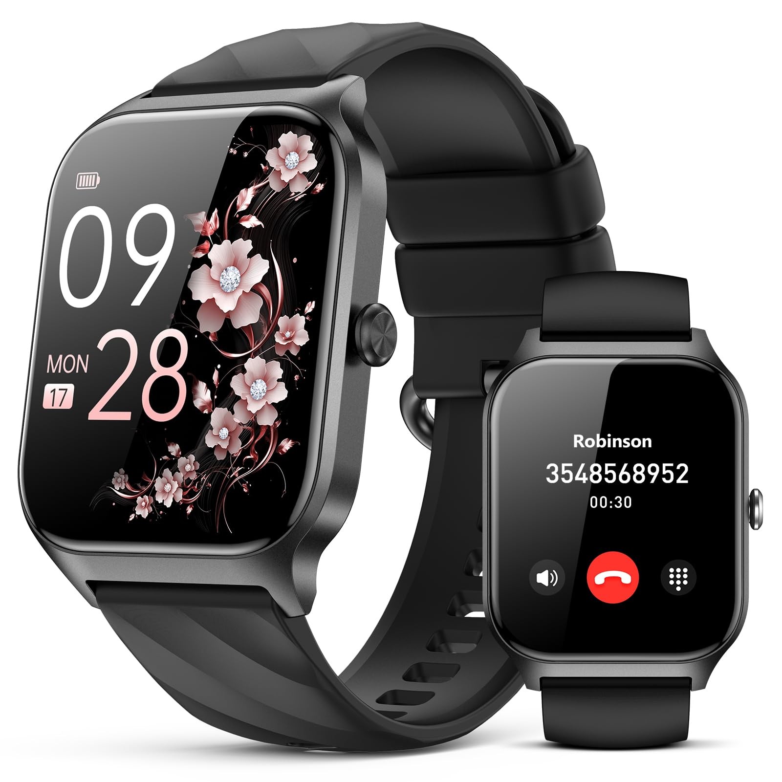 Reloj Inteligente De Pulsera Con Bluetooth Para Hombre iOS iPhone y Android 2026