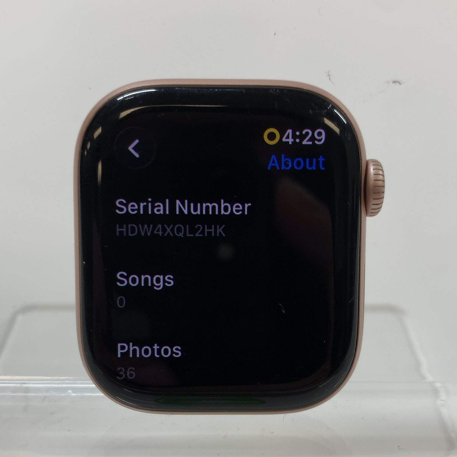 GPS Only Apple Watch Series 10 42MM Pink Aluminum MWWH3LW/A Face Only