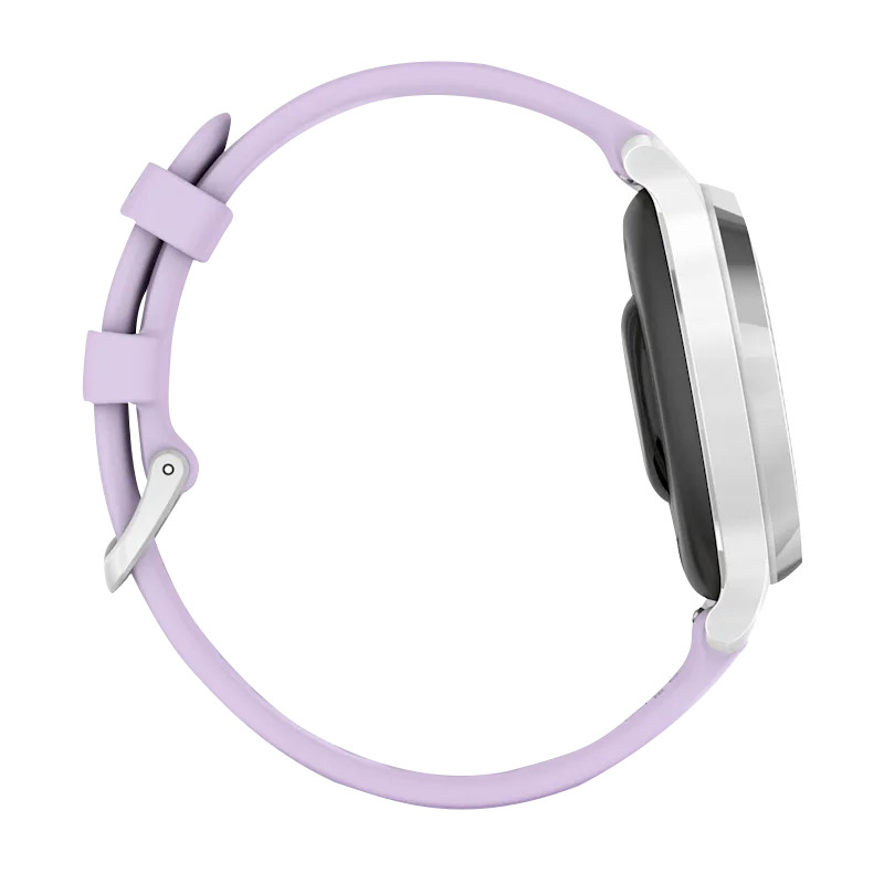Garmin Lily 2 Active, Silver with Purple Jasmine Silicone Band (010-02891-01) *