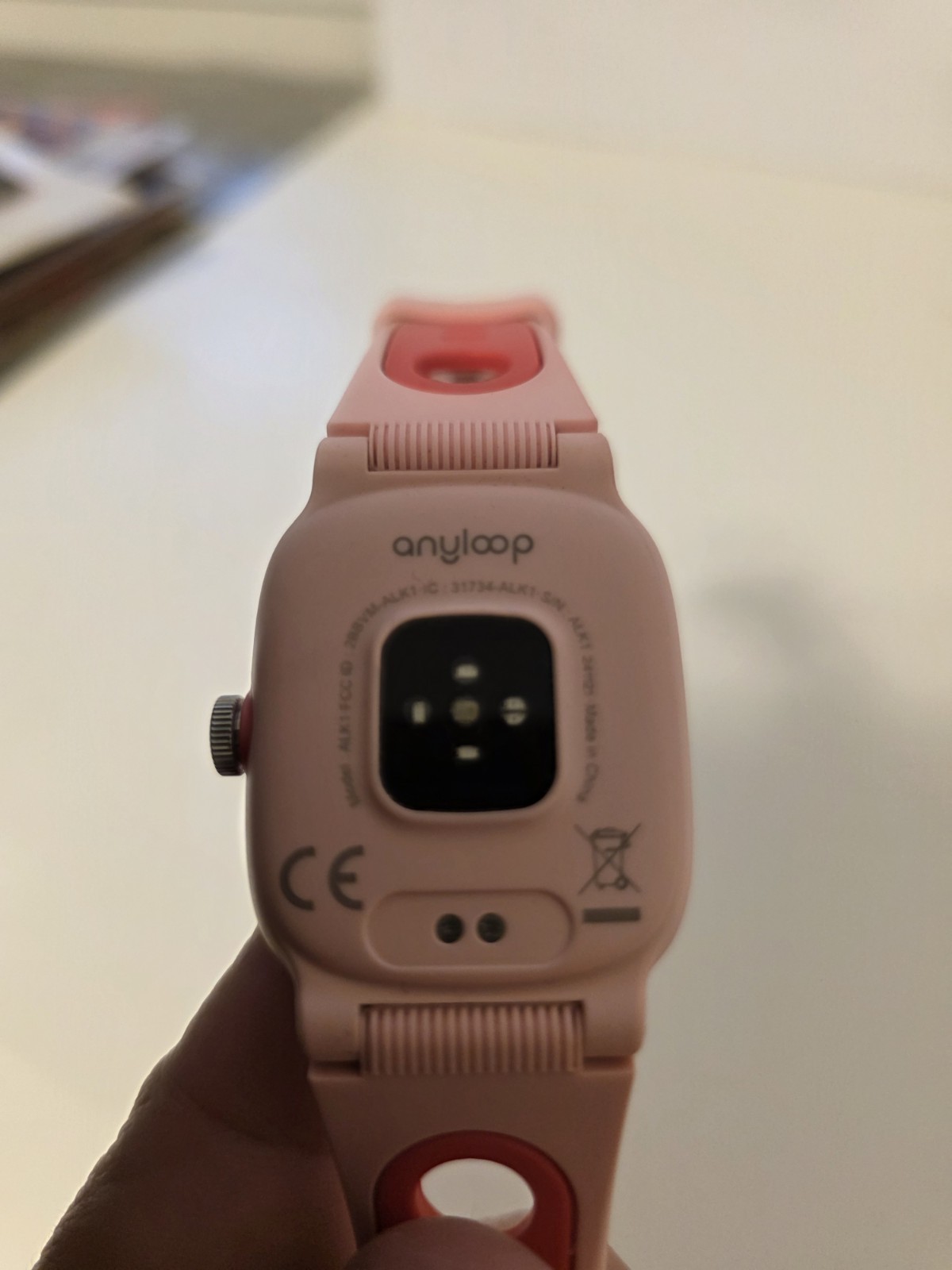 Anyloop Kids Smart Watch Pink Fitness Tracker Touchscreen Watch