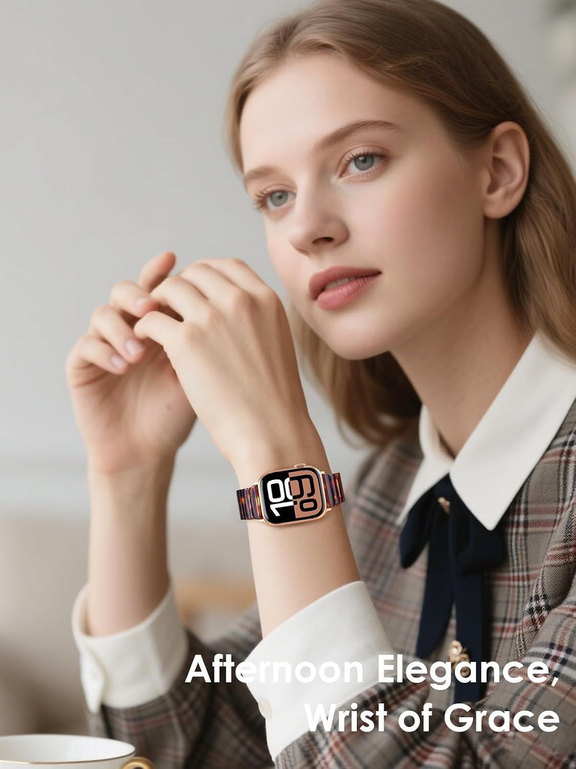 Lightweight Resin Strap Compatible with Apple Watch Series 7 46mm 45mm