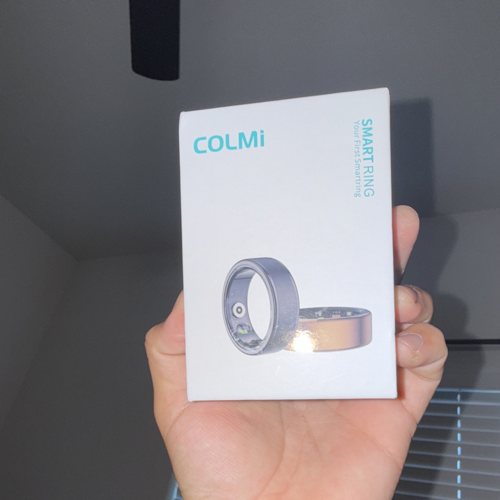 COLMI R02 Smart Ring Black Heart Rate & Sleep Monitor iOS/Android Size 8