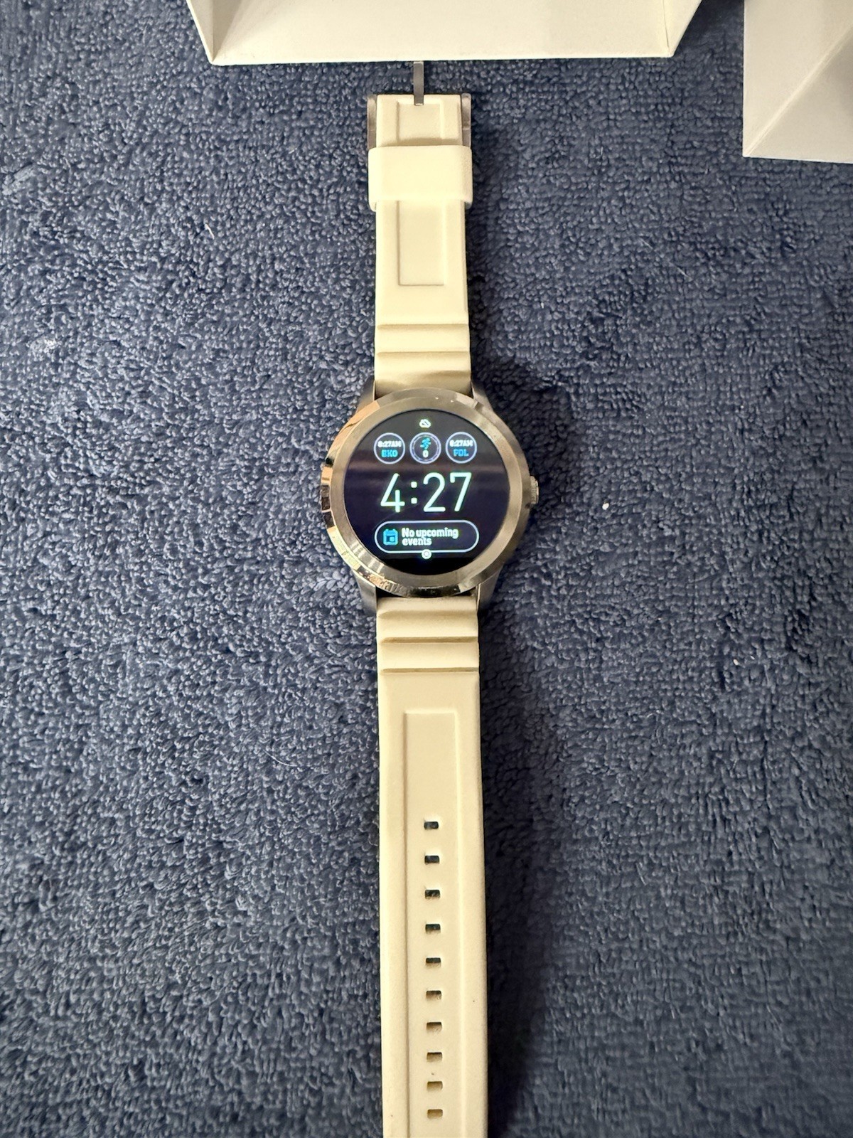 Fossil Q Founder Gen 2 Smartwatch FTW2115 White Silicone Band BARELY USED Wear O