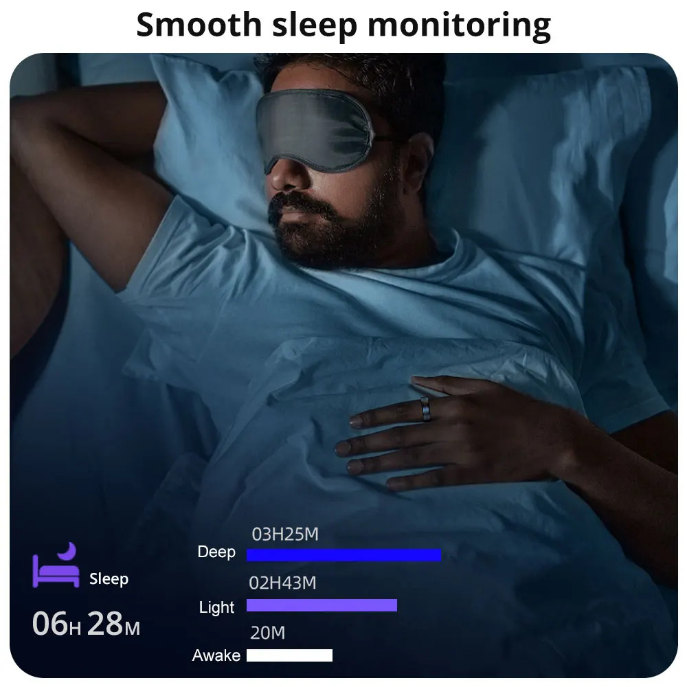 COLMI R06 Smart Ring, Heart Rate SpO2 Monitor IP68 5ATM Waterproof Sport