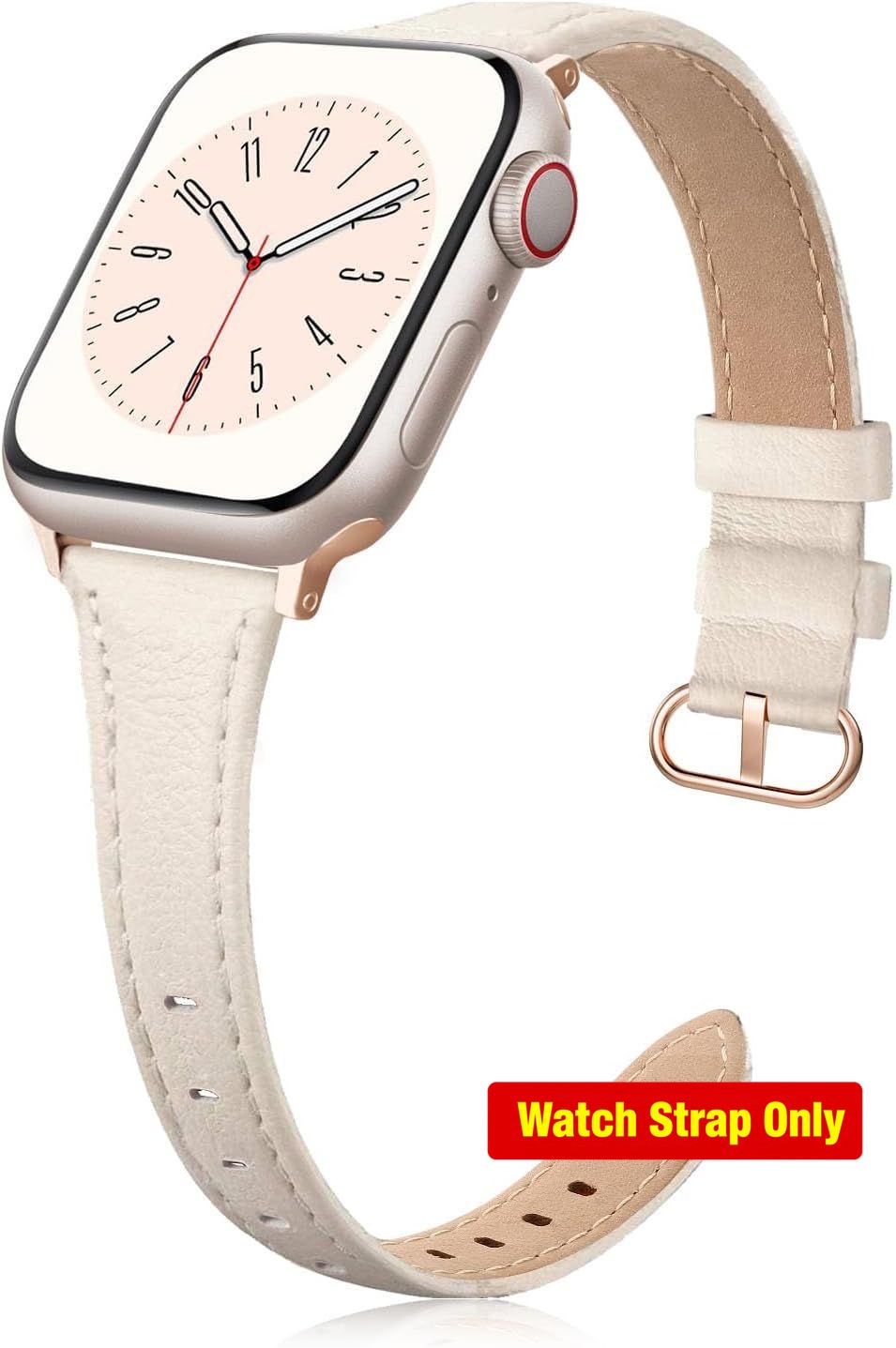 Genuine Leather Strap Compatible with Apple Watch 44mm Series 1/2/3
