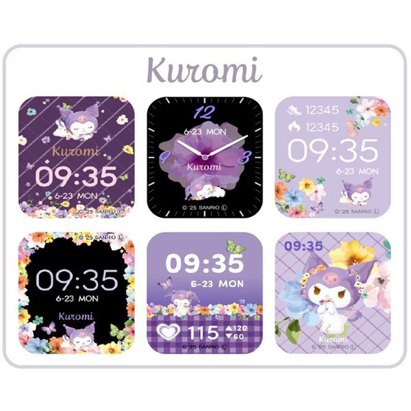 GREEN HOUSE Smart Watch Sanrio Characters Kuromi / GH-SMWL-KU