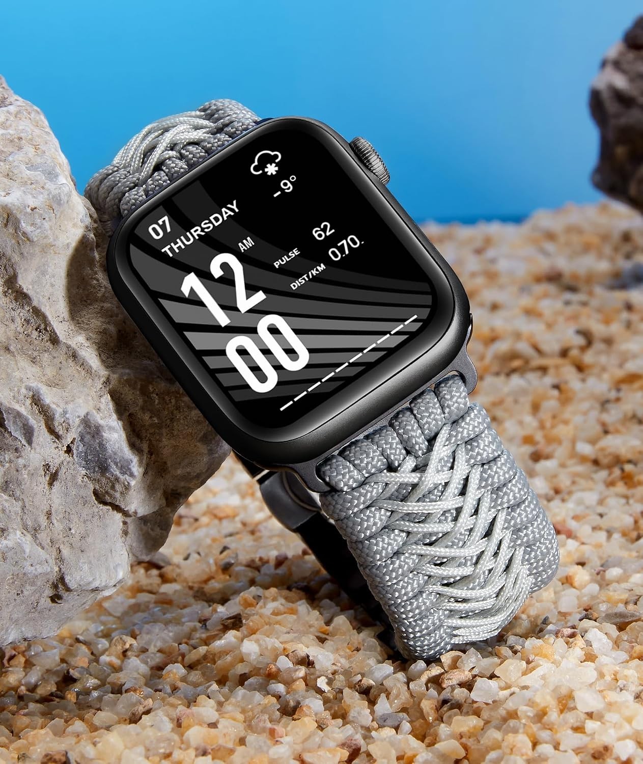 Braided Paracord Strap Compatible with Apple Watch Ultra 49mm 44mm