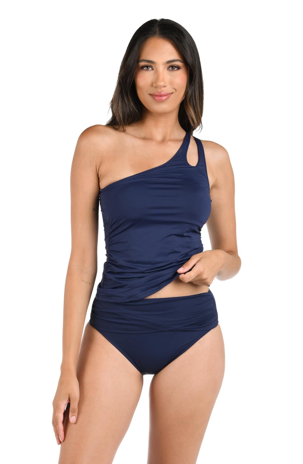 Women’s Island Goddess Banded Hipster Swimsuit Bottom, Indigo, 10