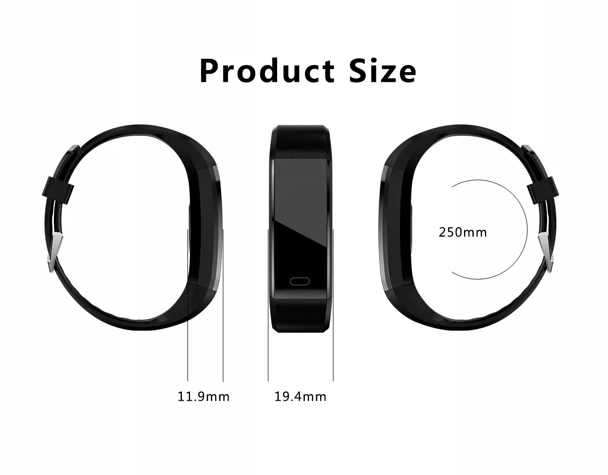Fitness Smart Watch Activity Tracker Heart Rate For Women Men Oxygen BP Monitor