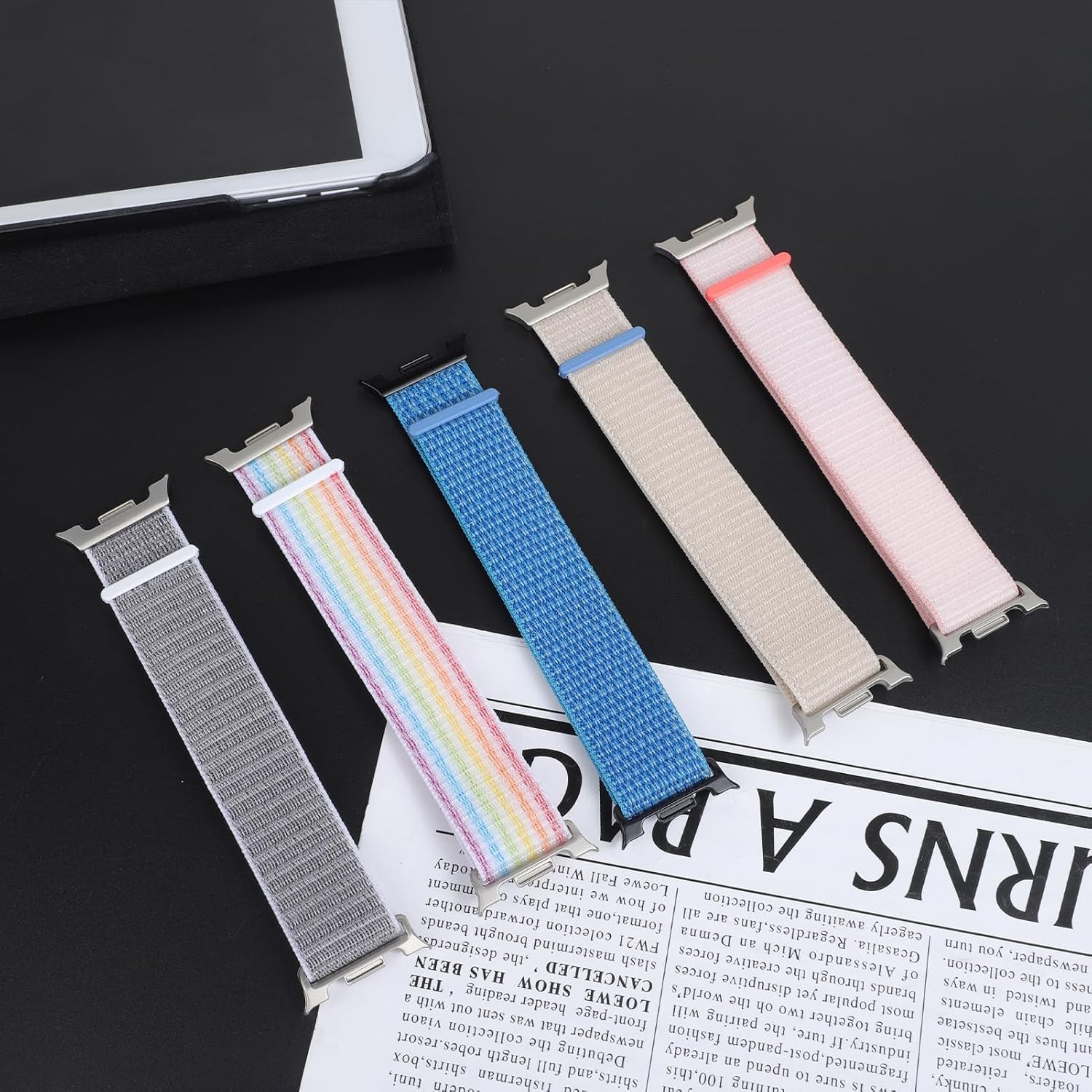 3-Pack Nylon Loop Band for Samsung Galaxy Watch 9 8 40mm 44mm 46mm Adjustable St