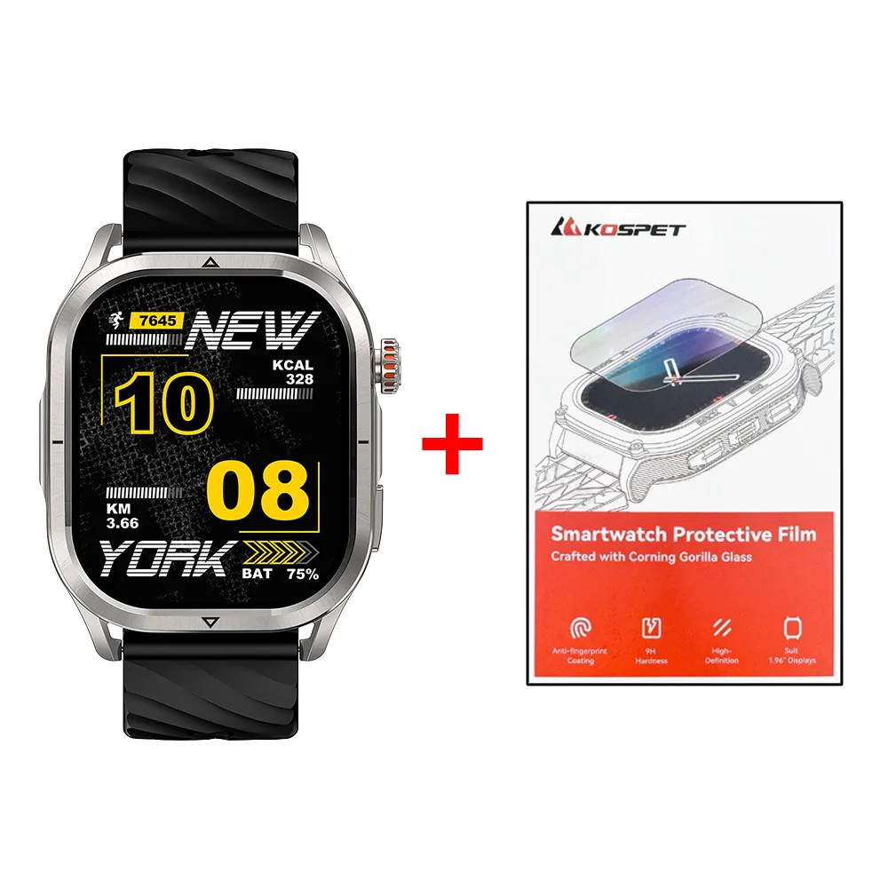 KOSPET MAGIC P10 Smart Watch for Men Dual-Band GPS Stainless Steel 5ATM BT Call