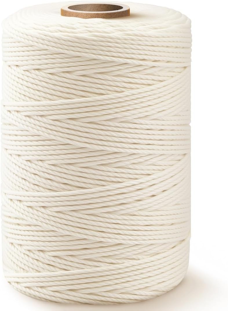 Cotton Butcher Twine 600FT 2mm Food Safe String for Cooking or Crafts
