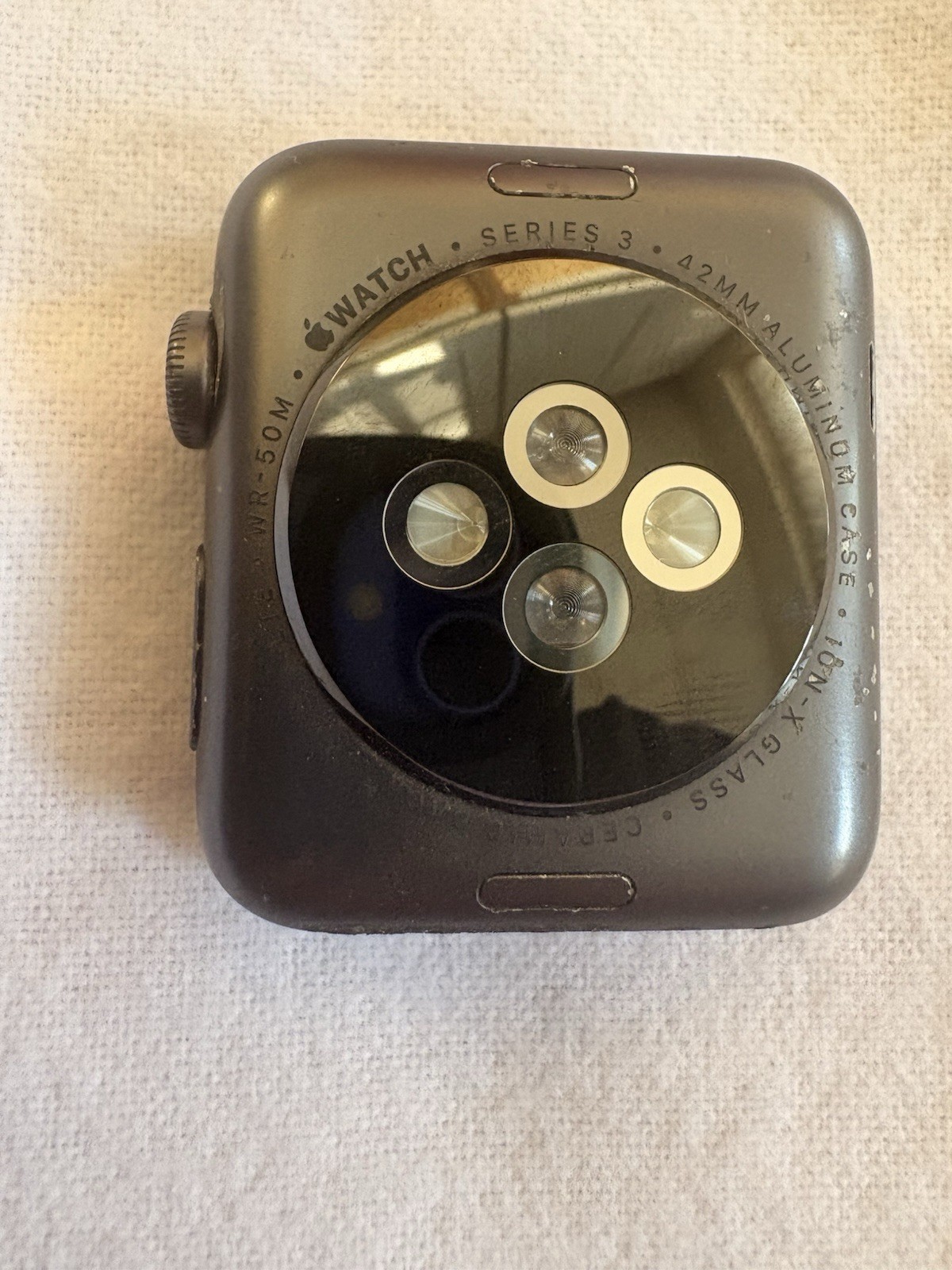 Apple Watch Series 3 38mm Space Gray Aluminum Case NO BAND
