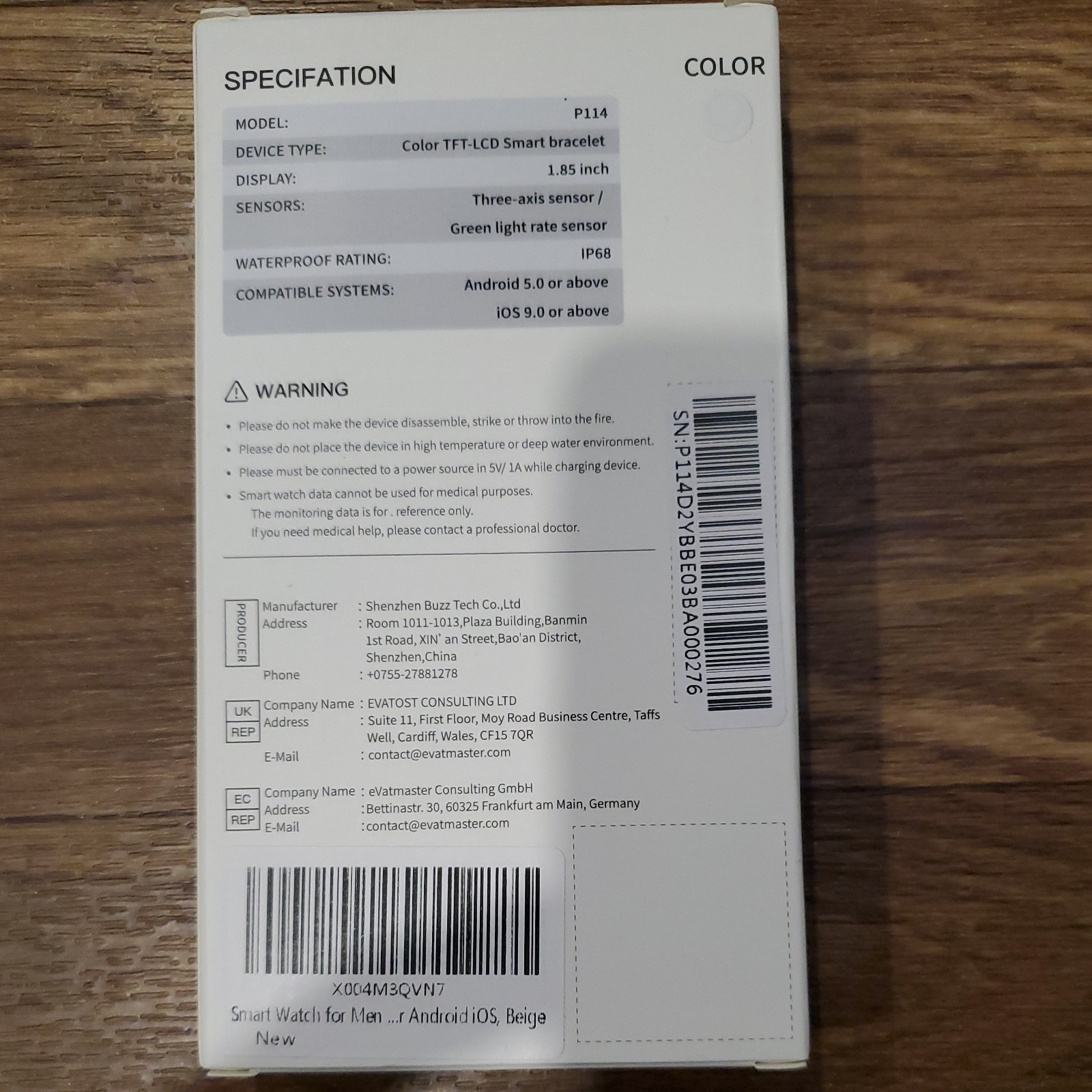smart watch fitness tracker android 5.0 Above I.O.S 9.0