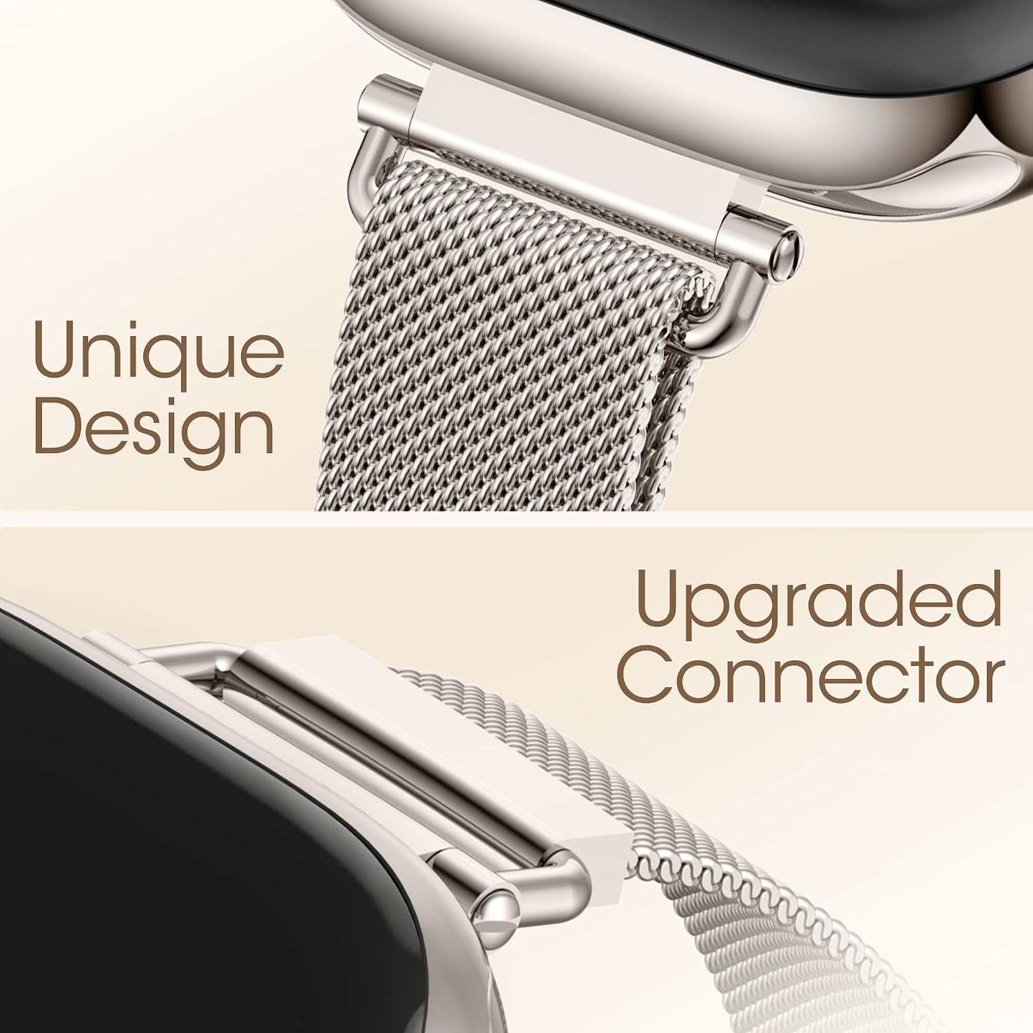 Case For Apple Watch 38mm 40mm 41mm 44mm 45mm 46mm Metal Mesh Strap Lightweight