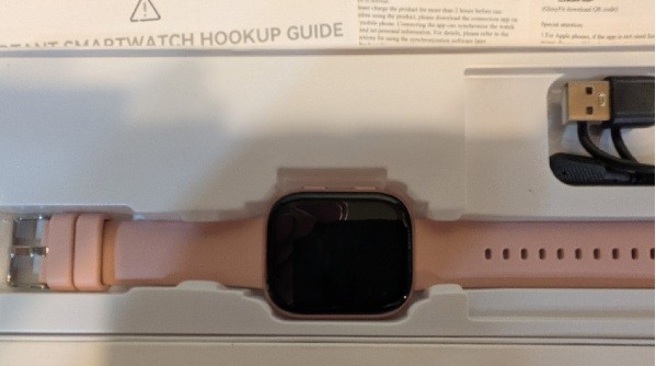 1.85″ HD Screen Smart Watch Women Phone Messages Fitness Tracker PINK