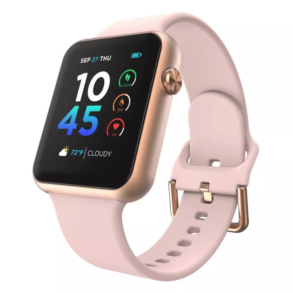 iTouch Air 4 Smartwatch Rose Gold/Blush iOS Android Fitness Tracker Excellent