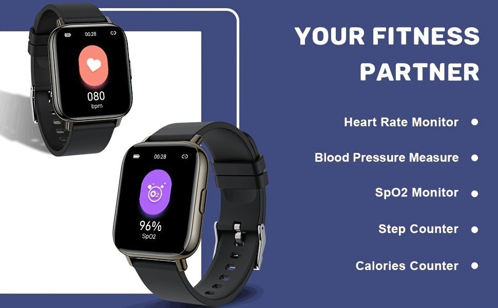 P6 Smart Watch Step Counting Heart Rate Sleep Monitoring Bluetooth Call IOS