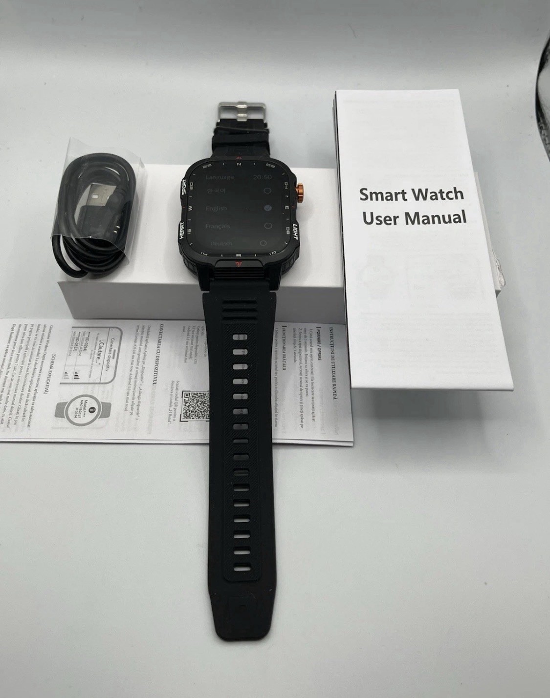 New Military Smart Watch Men Rugged Tactical Call 1100mAh Battery