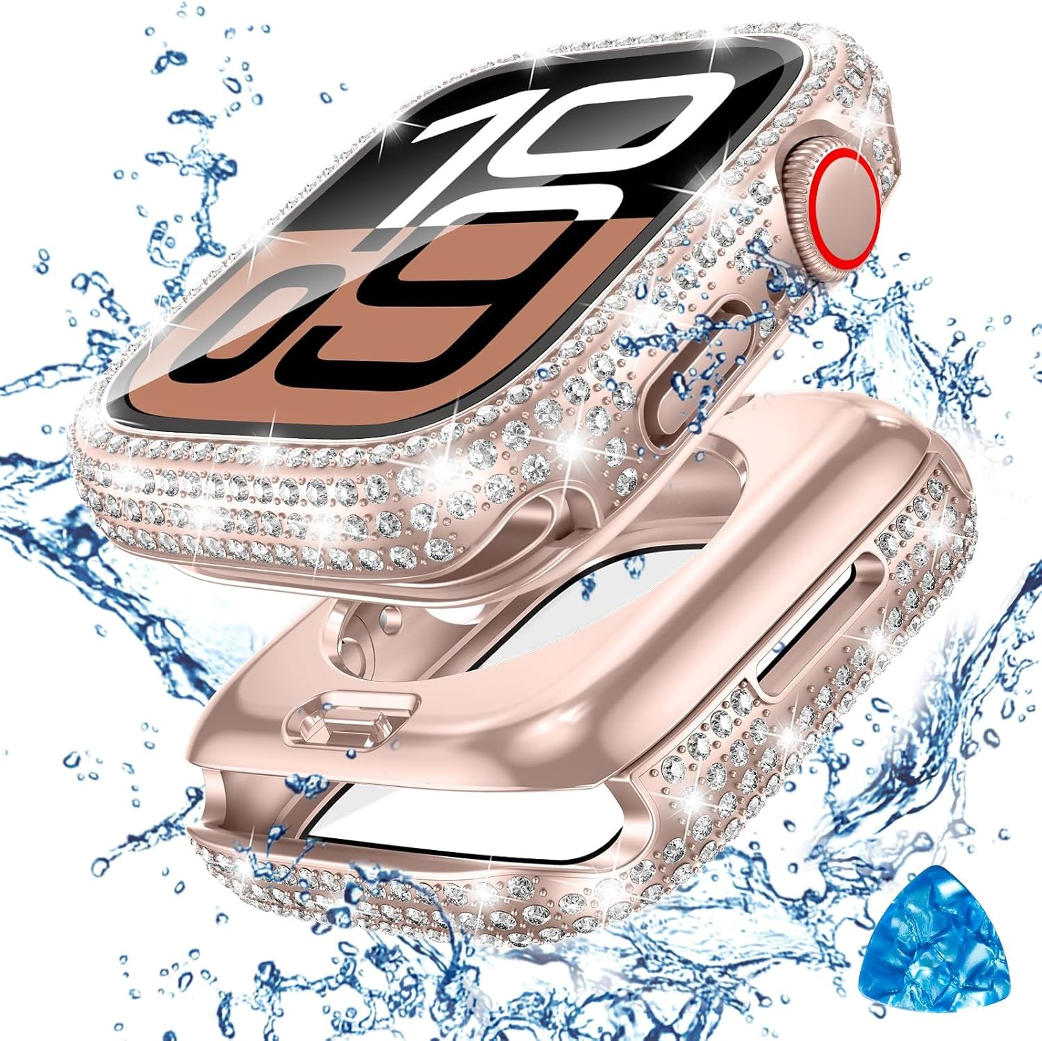 2in1 Screen Protector Case for Apple Watch Series 11/10 46mm Waterproof 360 Bump
