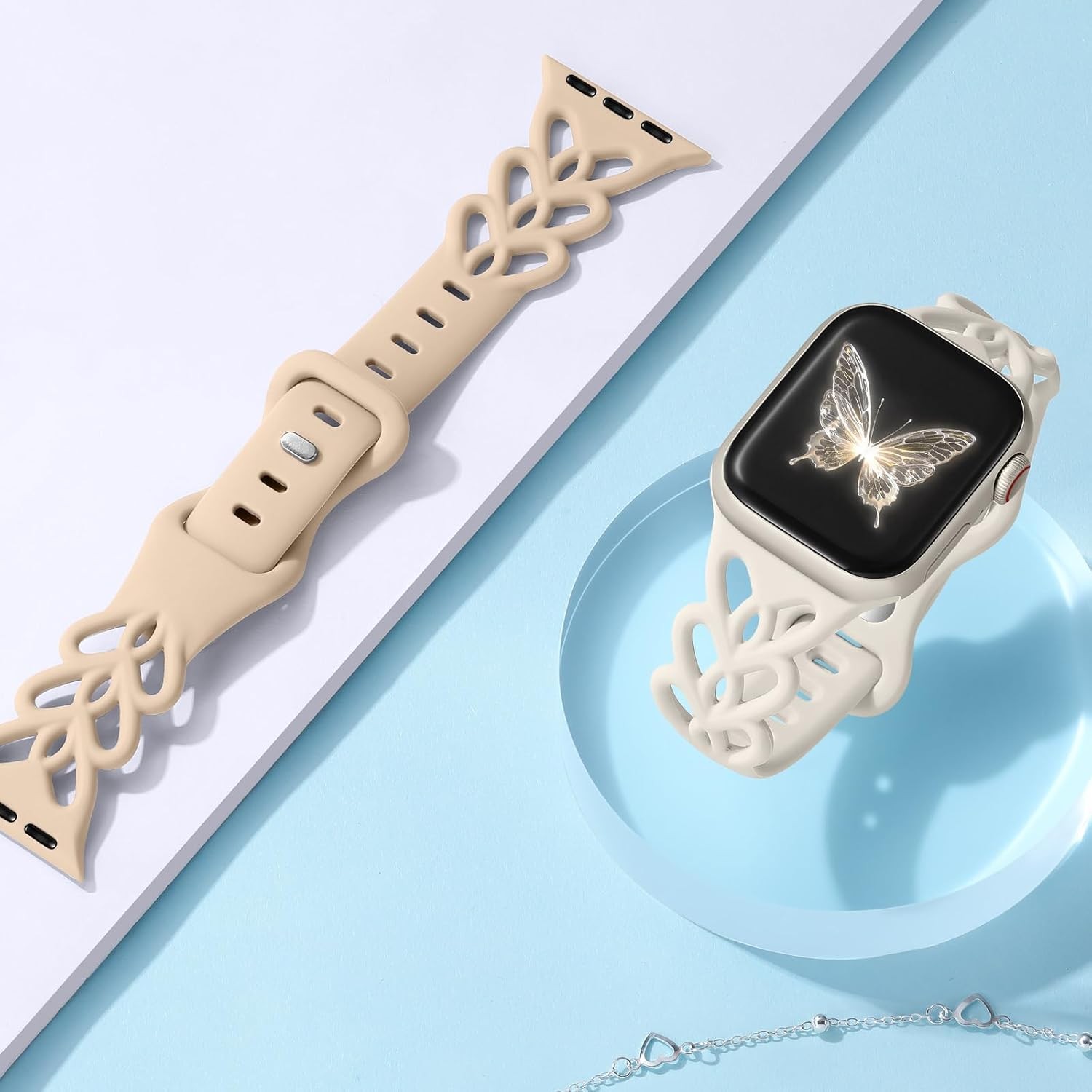 Case for Apple Watch 38mm 40mm 41mm 42mm 44mm 45mm 46mm 49mm – Slim Silicone Ban