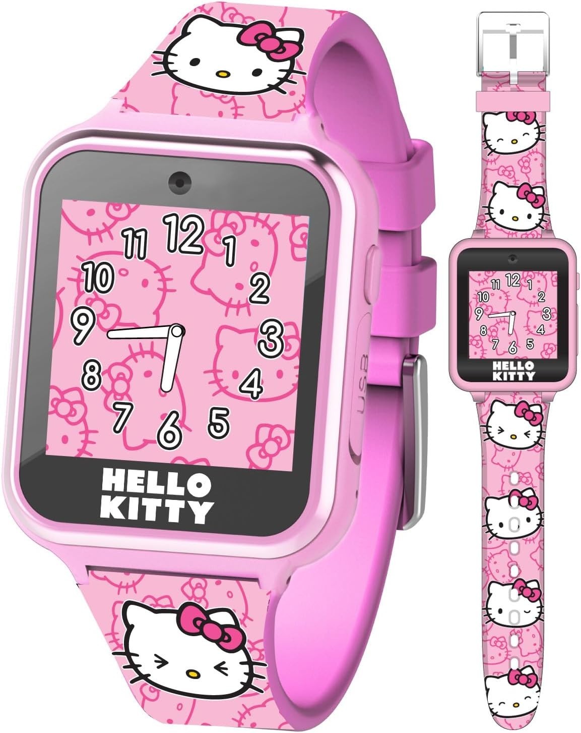 Hello Kitty Kids Smartwatch – Interactive Touchscreen with 10 Watch Faces, Ca…