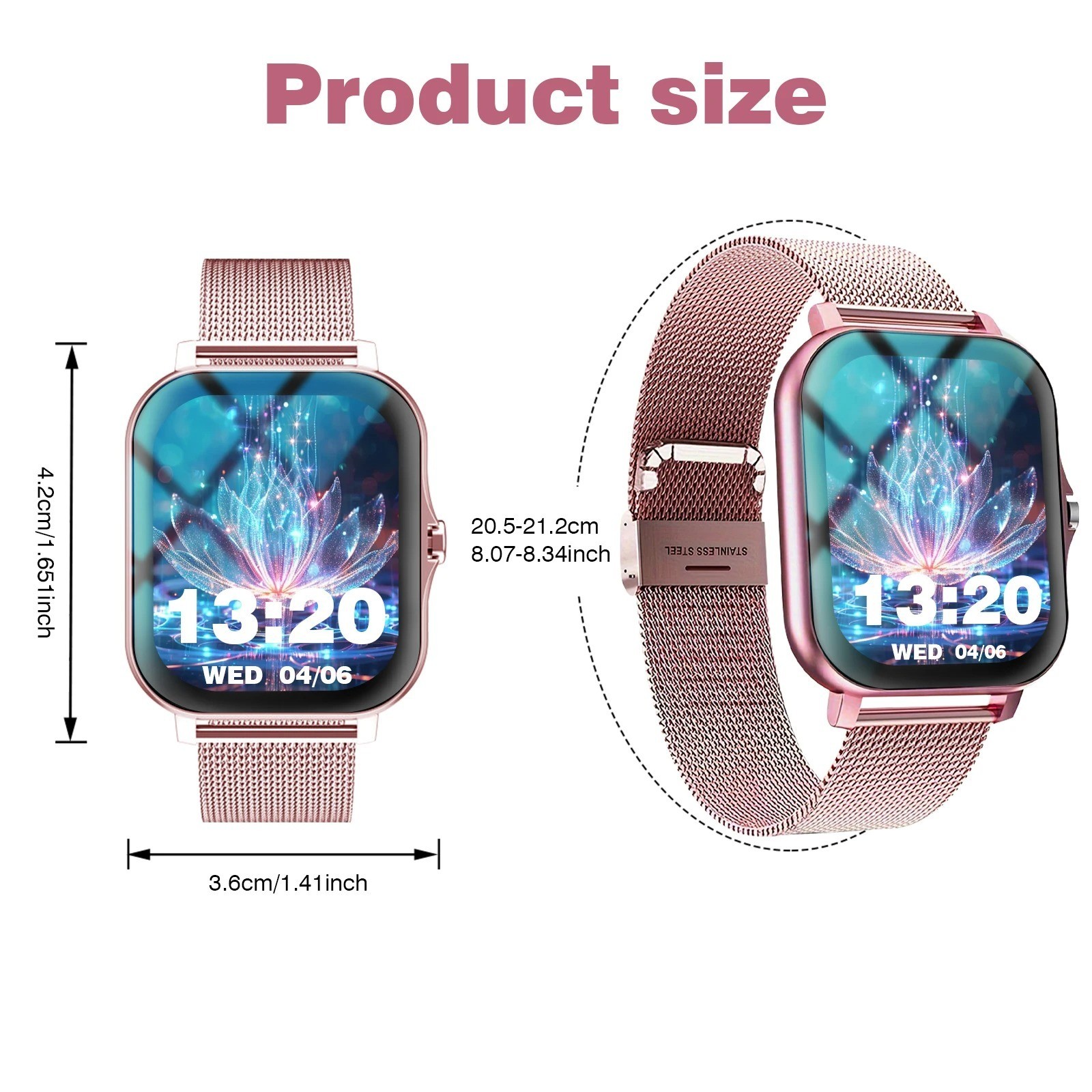 2026 Smart Watch For Men/Women, Waterproof Smartwatch Bluetooth iPhone Samsung