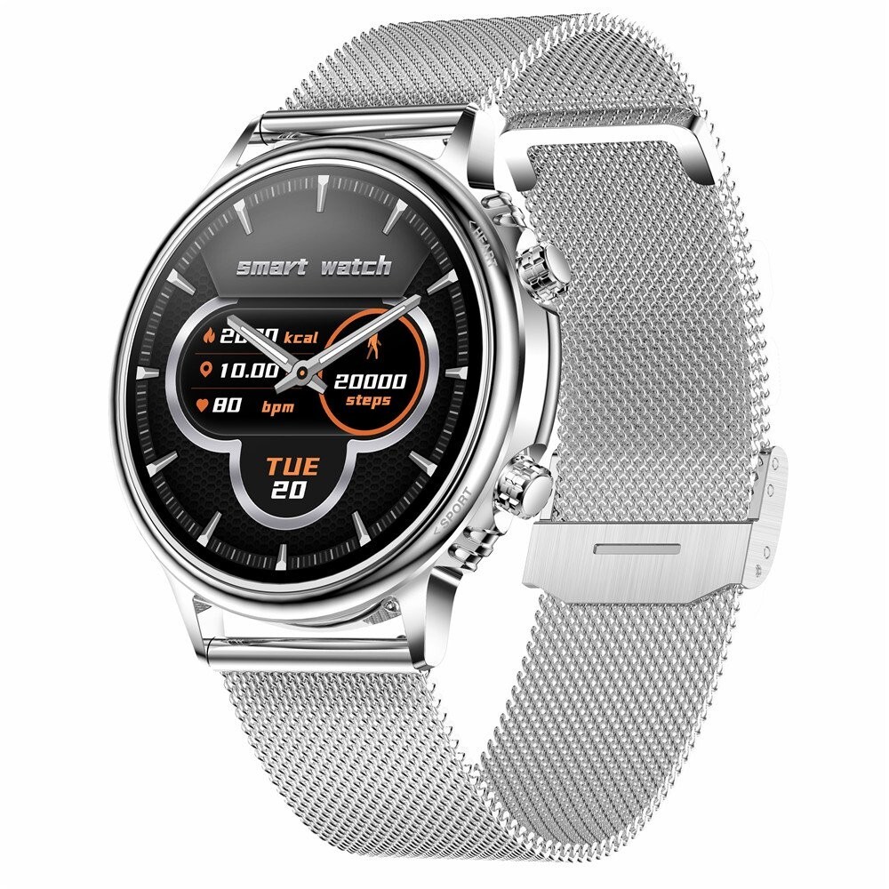 CF81 BW0253 Mens/Womens Smart Watch SILVER Health and Heart Rate Monitoring