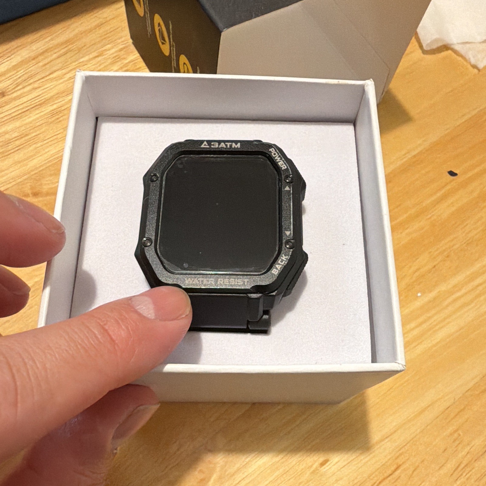 CARBINOX Titan Smartwatch 45mm Black Metal, Silicone Band, HR, Sleep, 3ATM