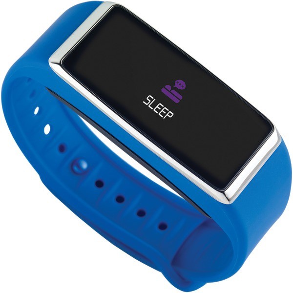 My Kronoz ZeFit2 Pulse Activity Tracker Smart Band – Blue/Silver