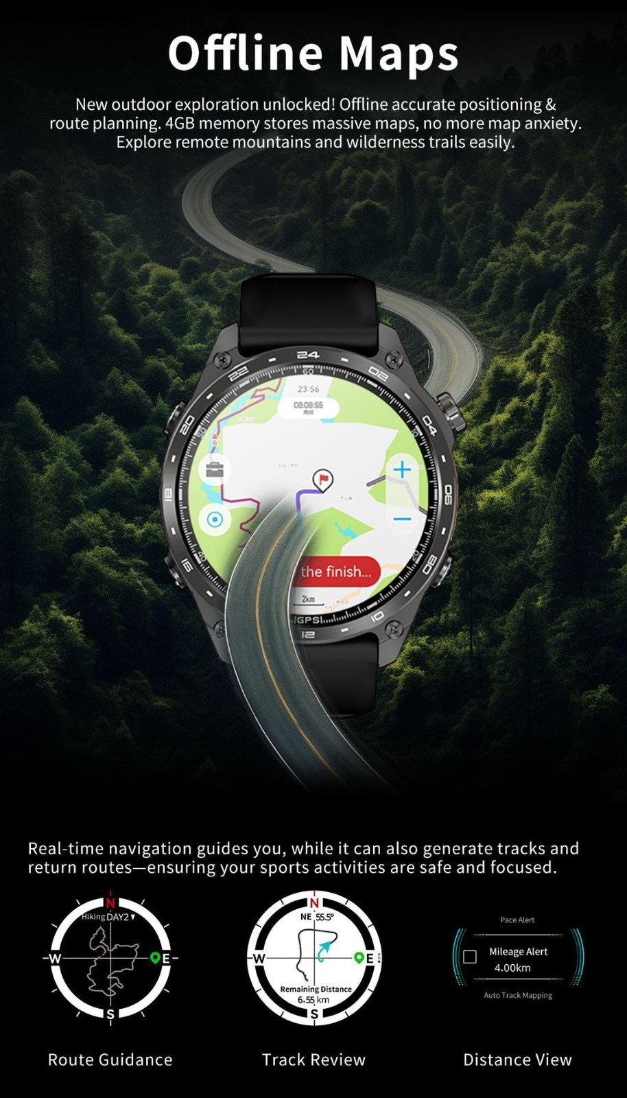 HD300 PRO Sport GPS Waterproof Heart rate Health Monitoring Bluetooth Calling
