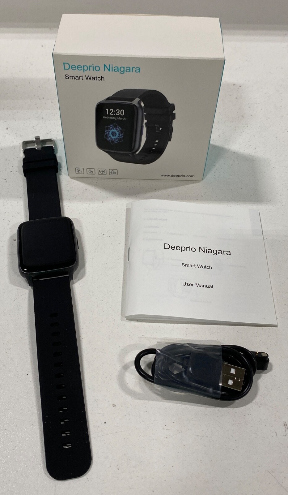 Deeprio Niagara TGW012 Black Fitness Tracker Smart Watch