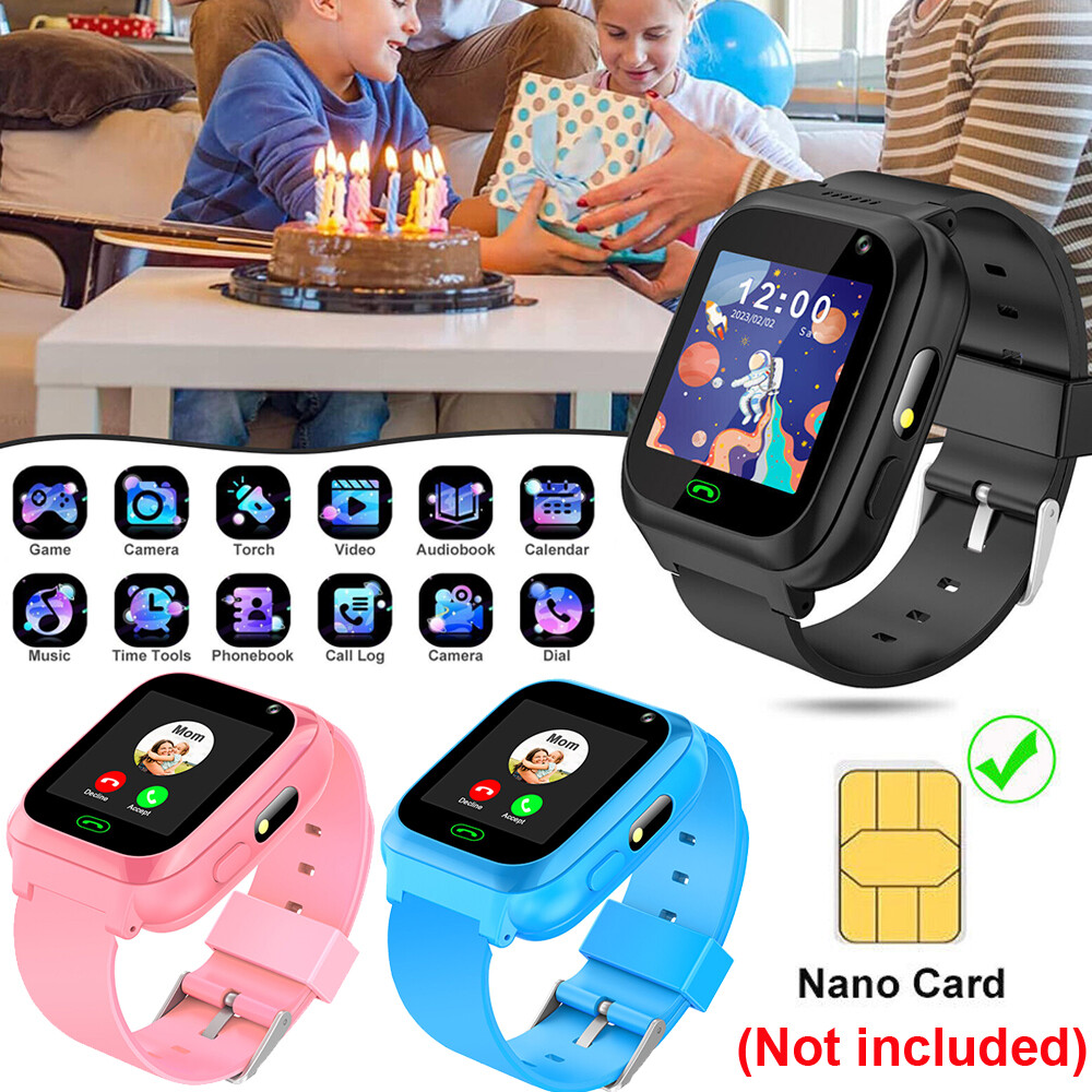Kids Smart Watch with Call Game Alarm Camera GPS SOS Phone Watch Children Gift