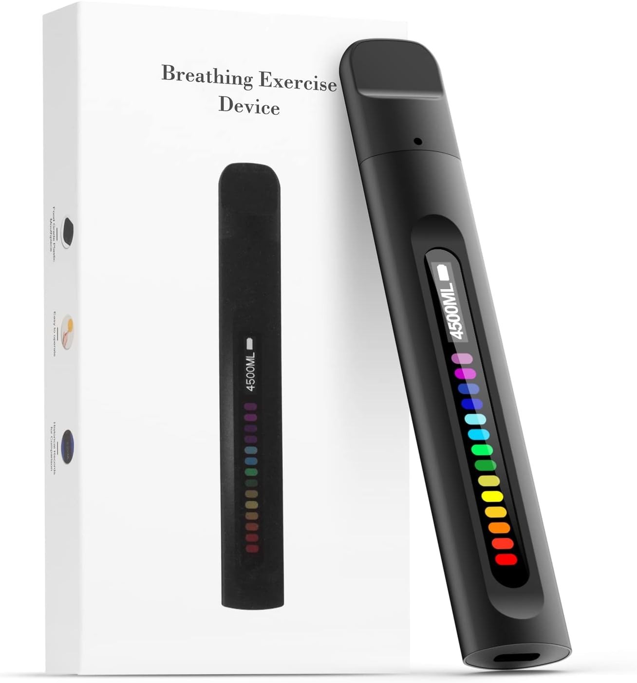 Breathing Exercise Device, Portable Breathing Training Device for Better Brea…