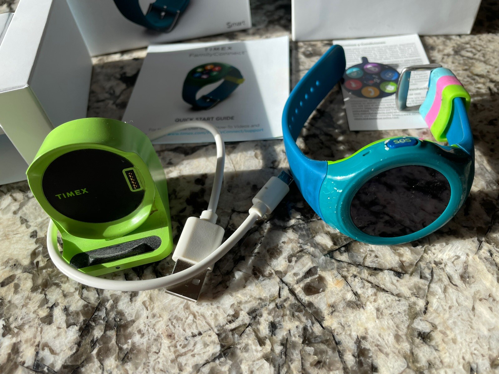 Timex Family Connect 4G Kids Smart Watch T-Mobile 4G – Blue (IFW522TMB)