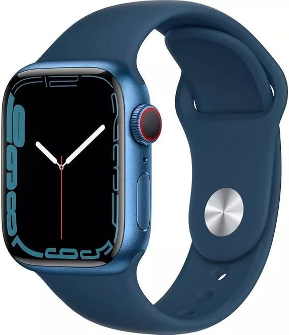 Apple Watch Series 7 45mm Aluminum Case with Sport Band – Midnight, Regular (GPS