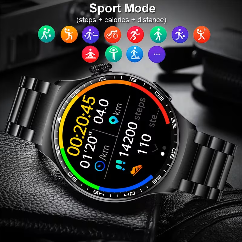 Smart Watch, Bluetooth Call Fitness Tracker, IP68 Waterproof, for Android iPhone