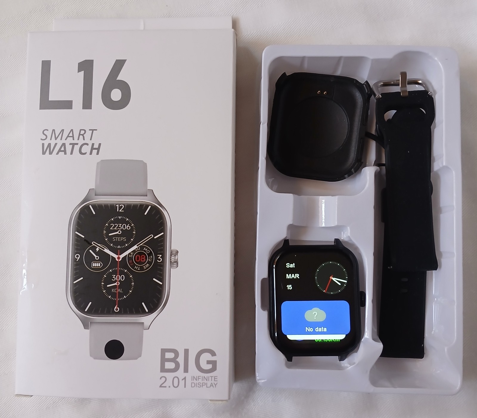 L16 Smart Watch 2.01 Display